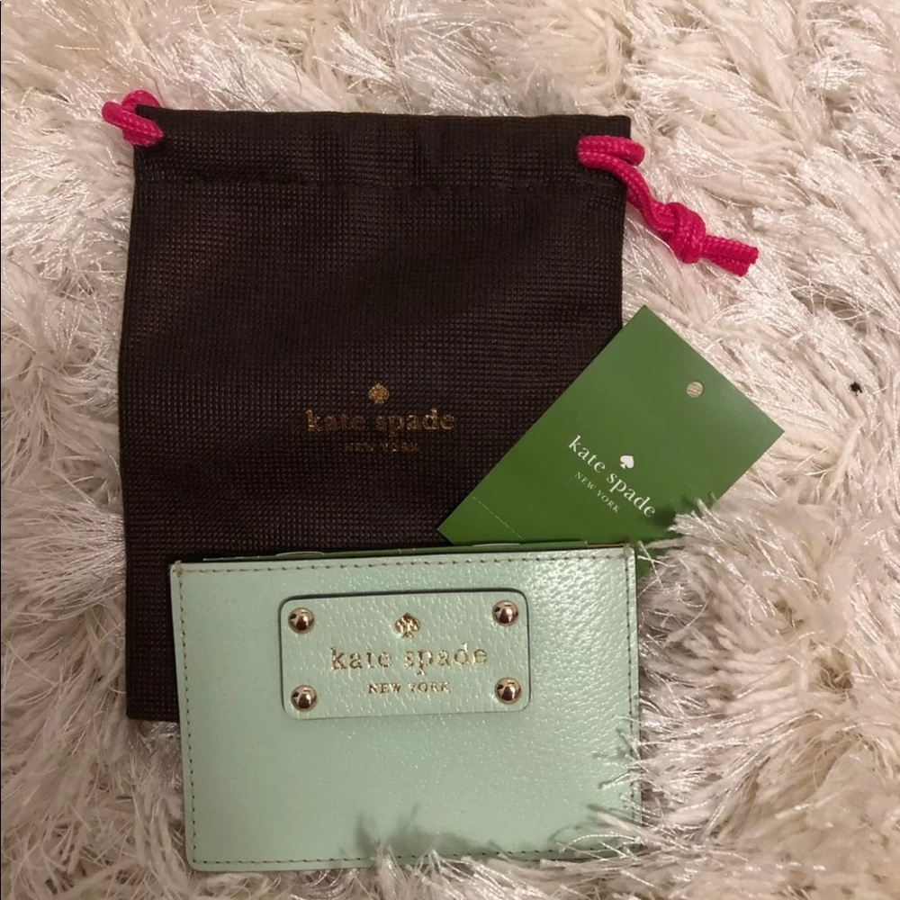 NWT MINT GREEN KATE SPADE CARDHOLDERR